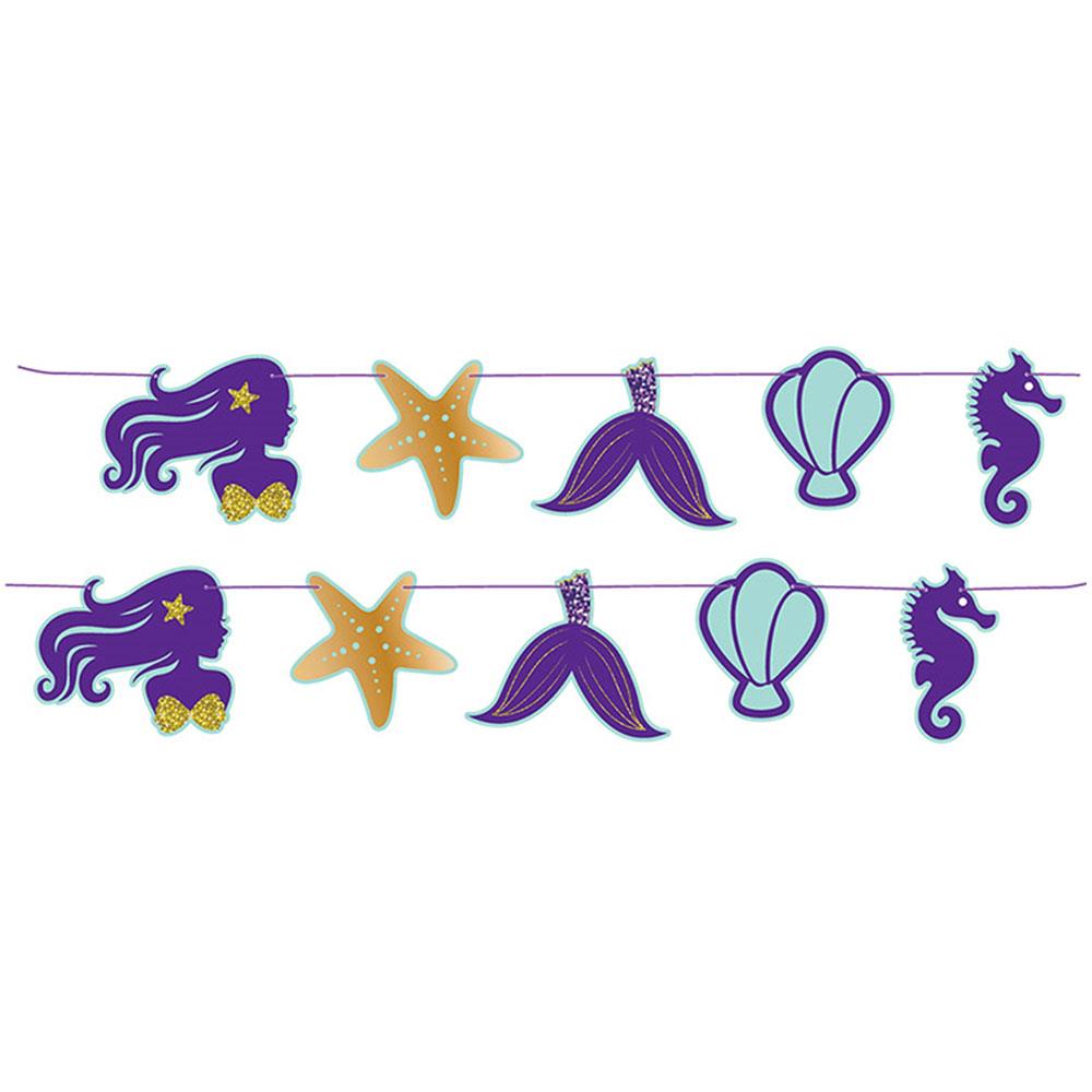 Pırıltılı Deniz Kızı Temalı Özel Kesim Afiş