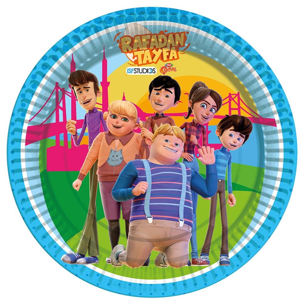 Rafadan Tayfa Karton Tabak 23 cm 8'li