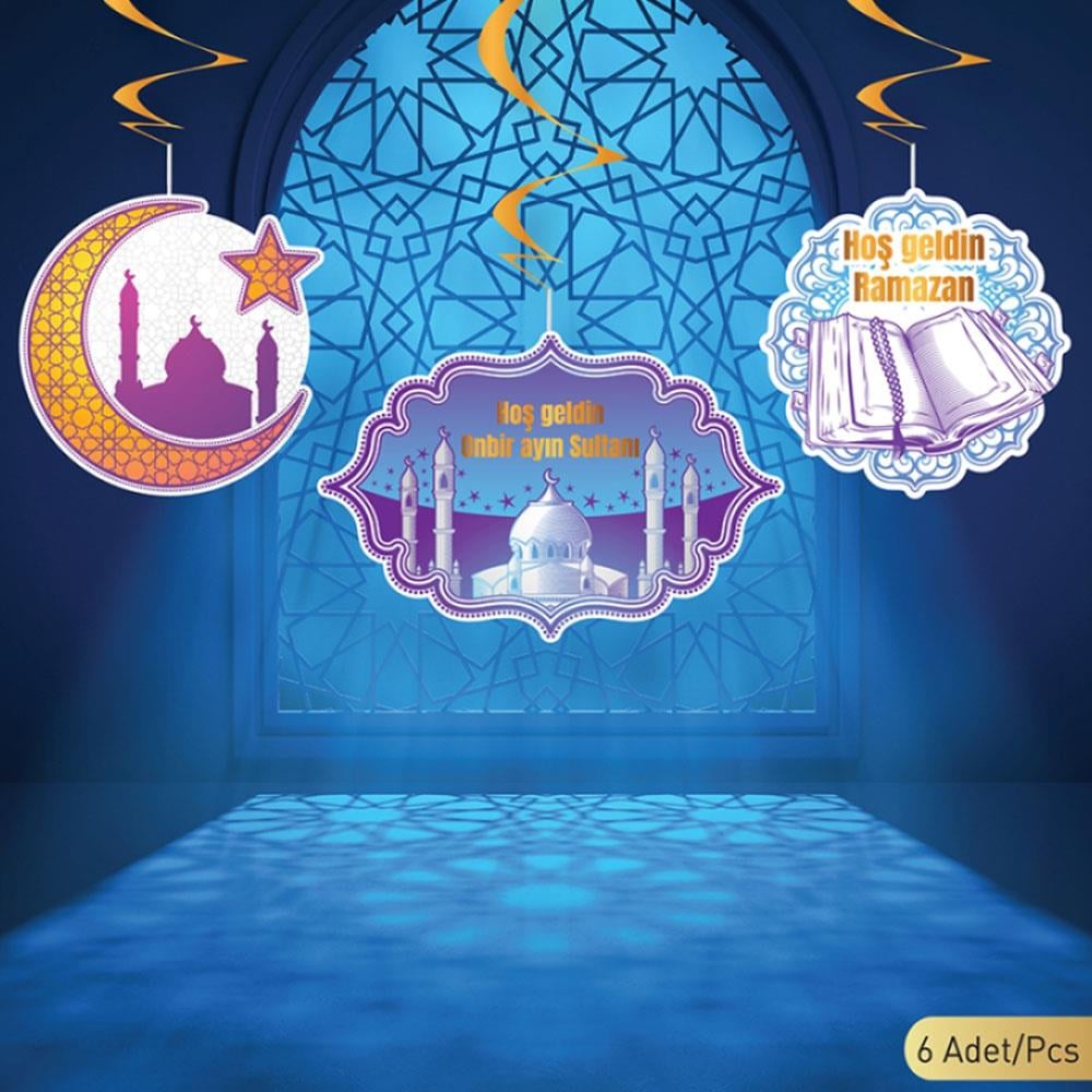 Ramazan Temalı Sarkıt Süs 6'lı