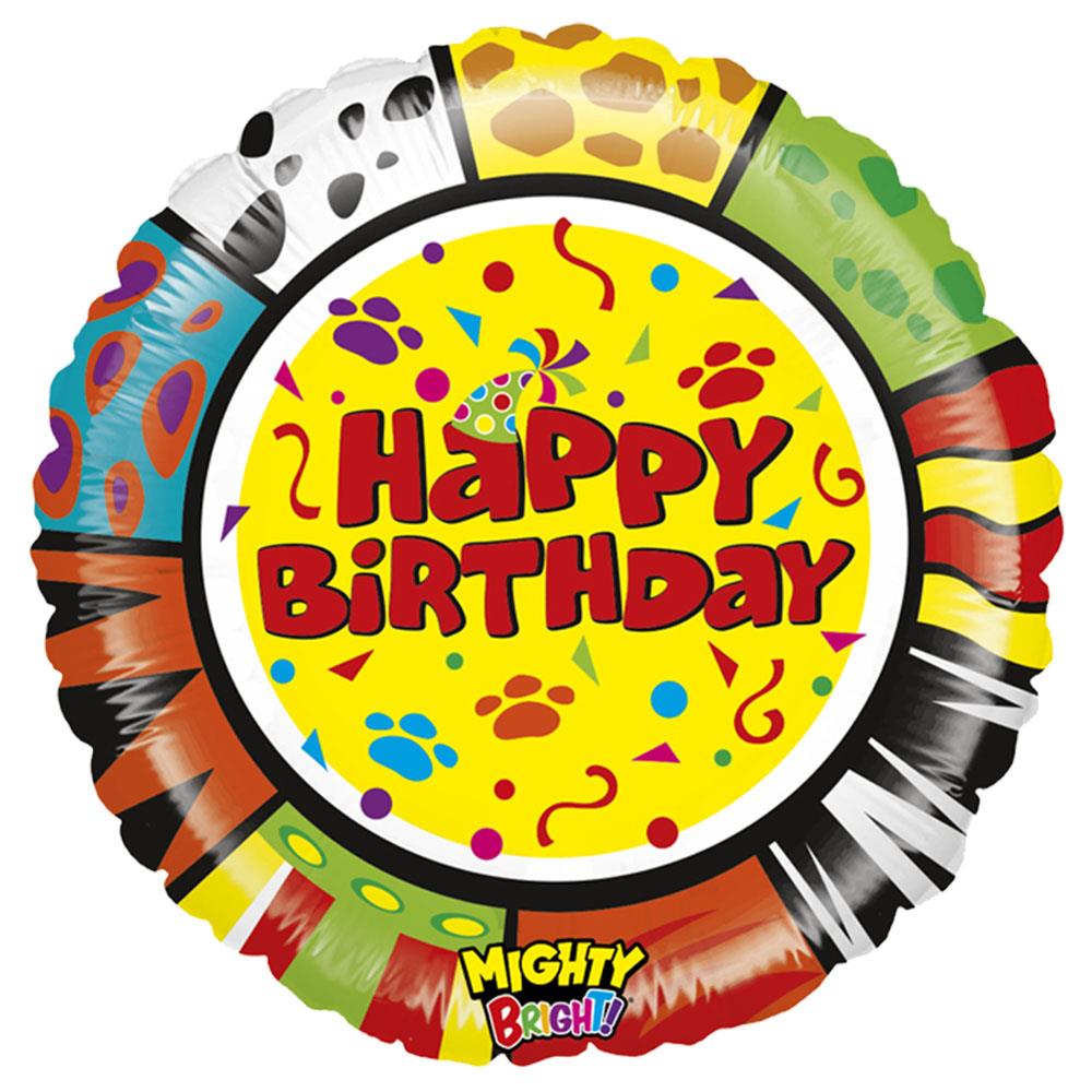 Rengarenk Happy Birthday Grabo Folyo Balon 53 cm