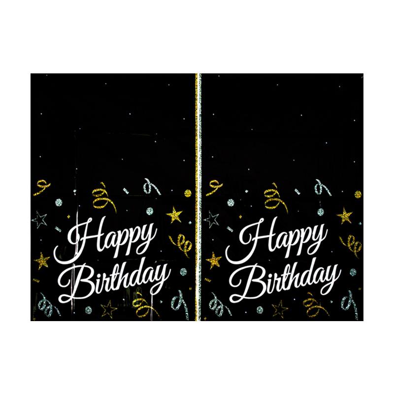 Sparkling Confetti Plastik Masa Örtüsü 120x180 Cm