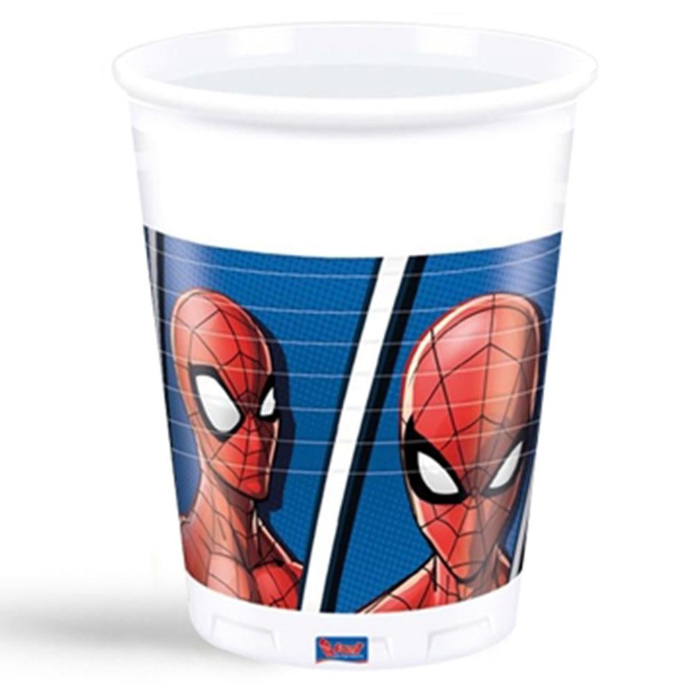 Spiderman Team Up Plastik Bardak 200cc 8'li
