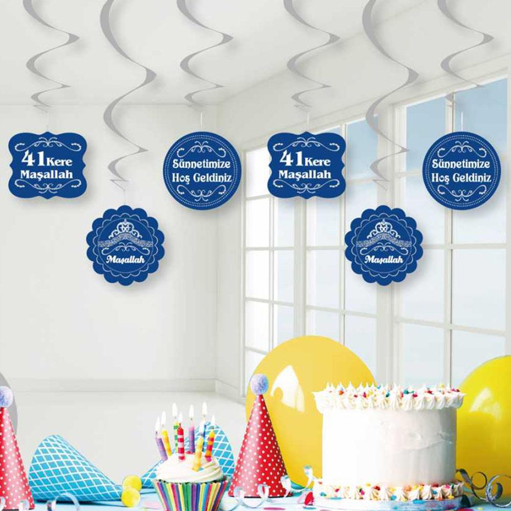 Sünnet Temalı Sarkıt Süs 6'lı