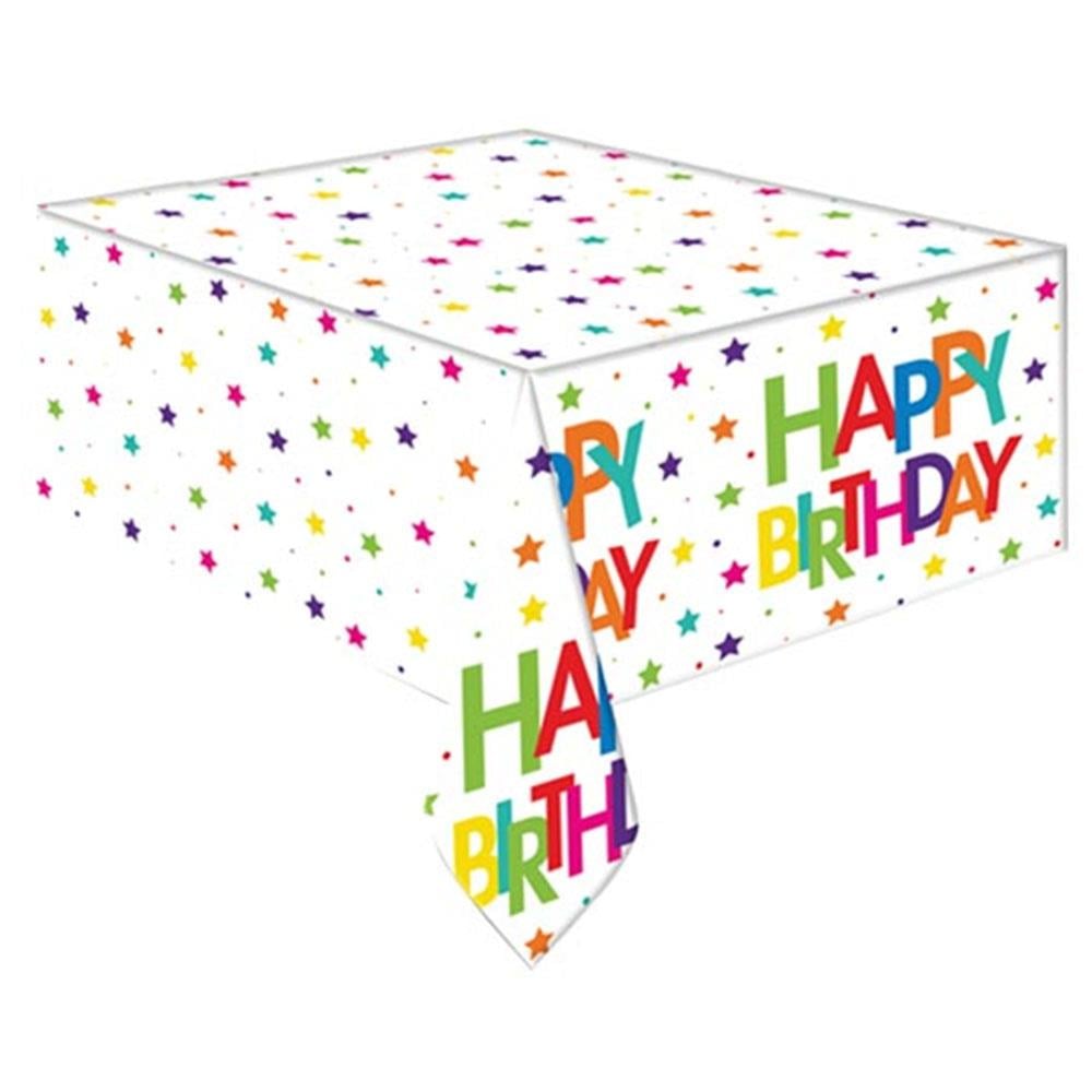 SuperStar Birthday Plastik Masa Örtüsü 120x180 cm