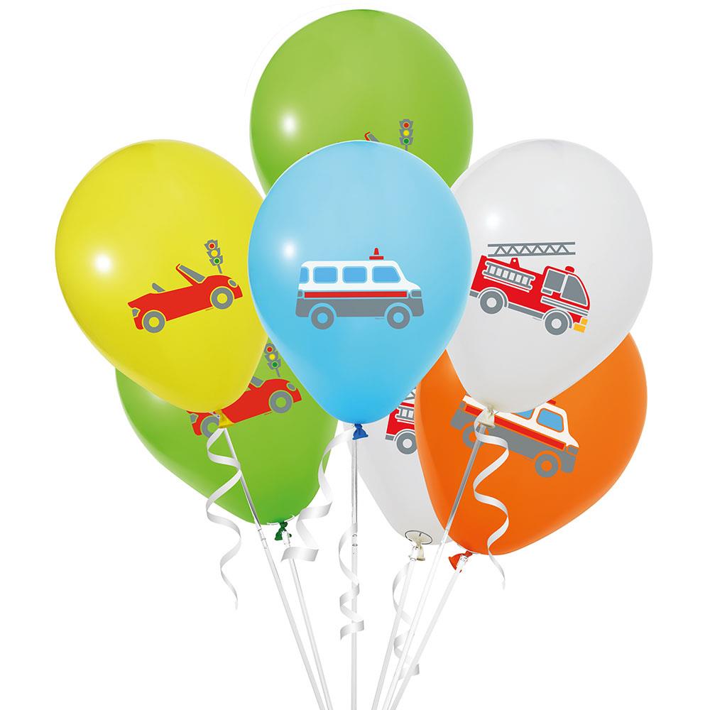 Trafik Baskılı Lateks Balon 10'lu