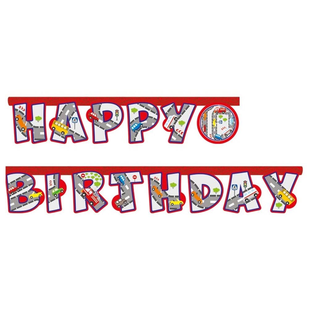 Trafik Happy Birthday Harf Afiş