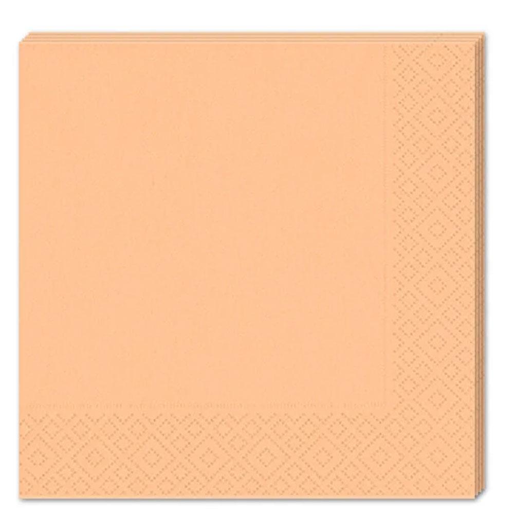 Turuncu Makaron Kağıt Peçete 33x33 cm 16'lı