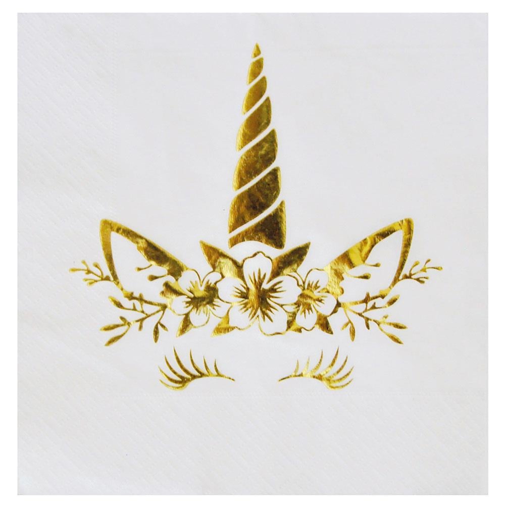Unicorn Gold Kağıt Peçete 33x33 cm 16'lı