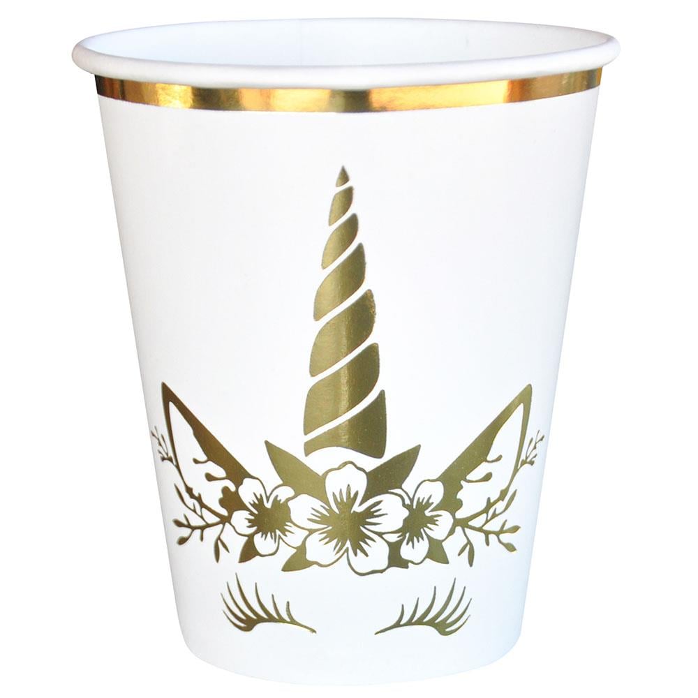 Unicorn Gold Karton Bardak 6'lı