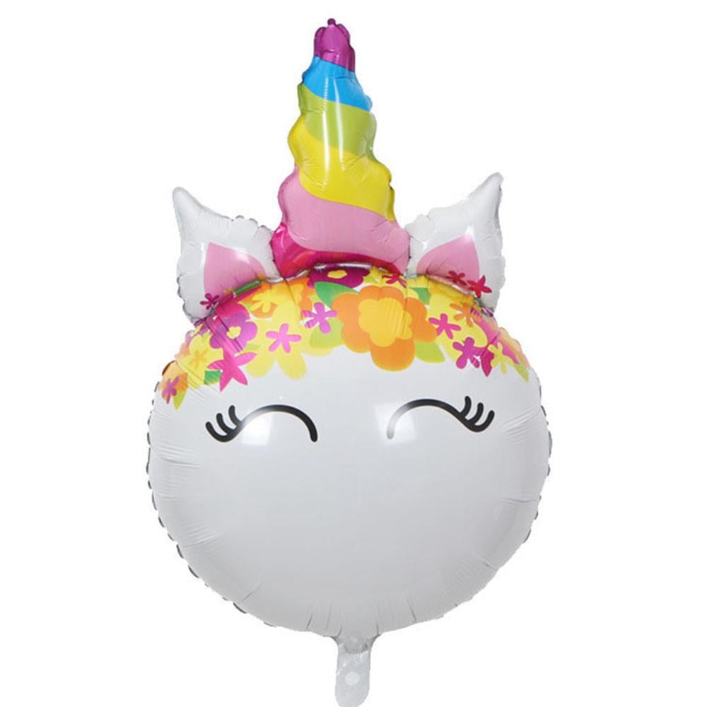 Unicorn Kirpikli Rengarenk Folyo Balon 90 cm