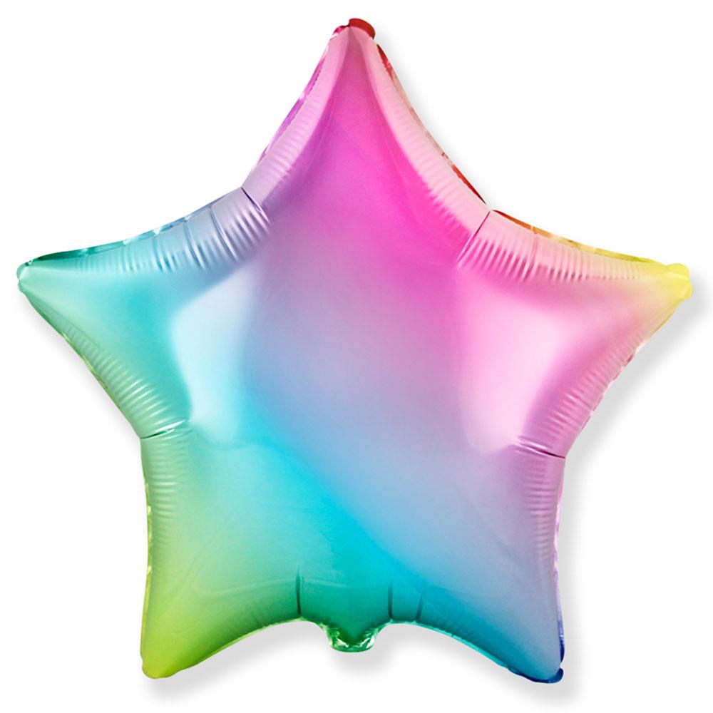 Yıldız Folyo Balon Rengarenk 45 cm