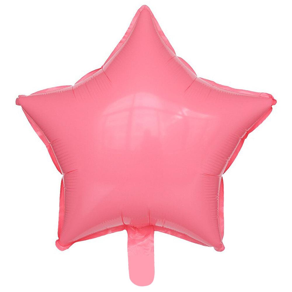 Yıldız Makaron Pembe Folyo Balon 45 cm