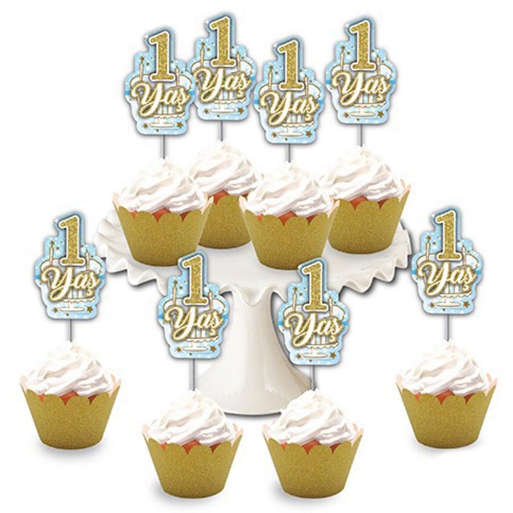 1.Yaş Mavi Simli Eva Delux Kürdan 8'li