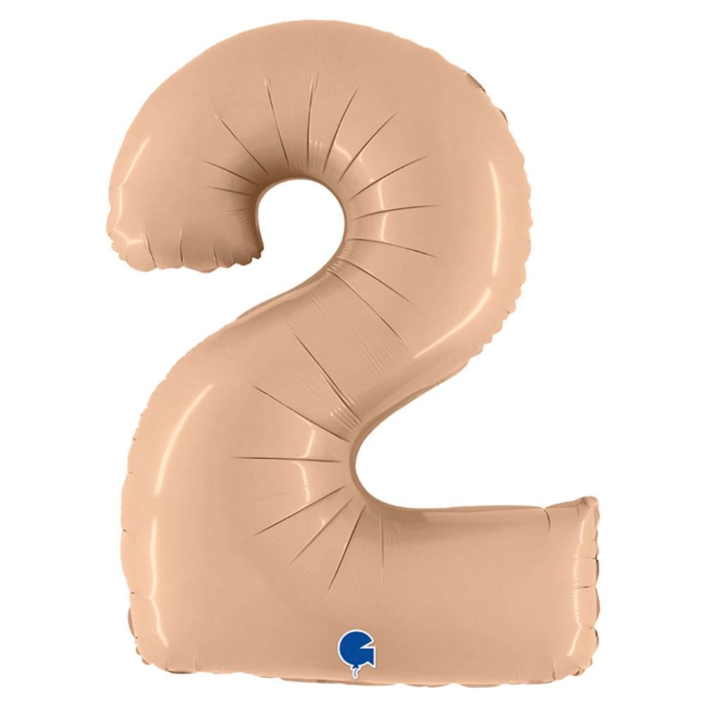 2 Rakam Grabo Krem Folyo Balon 102 cm