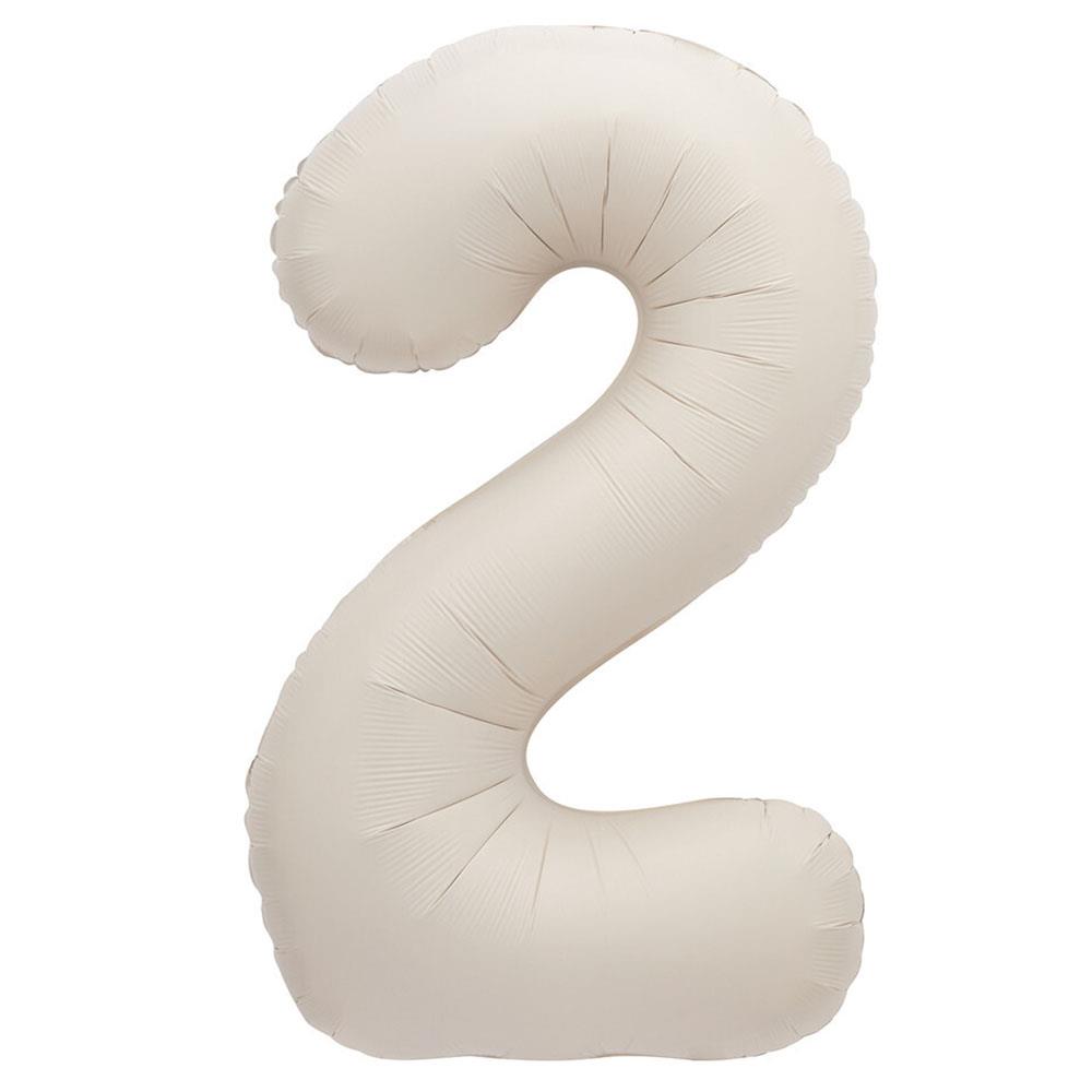 2 Rakam Krem Folyo Balon 80 cm