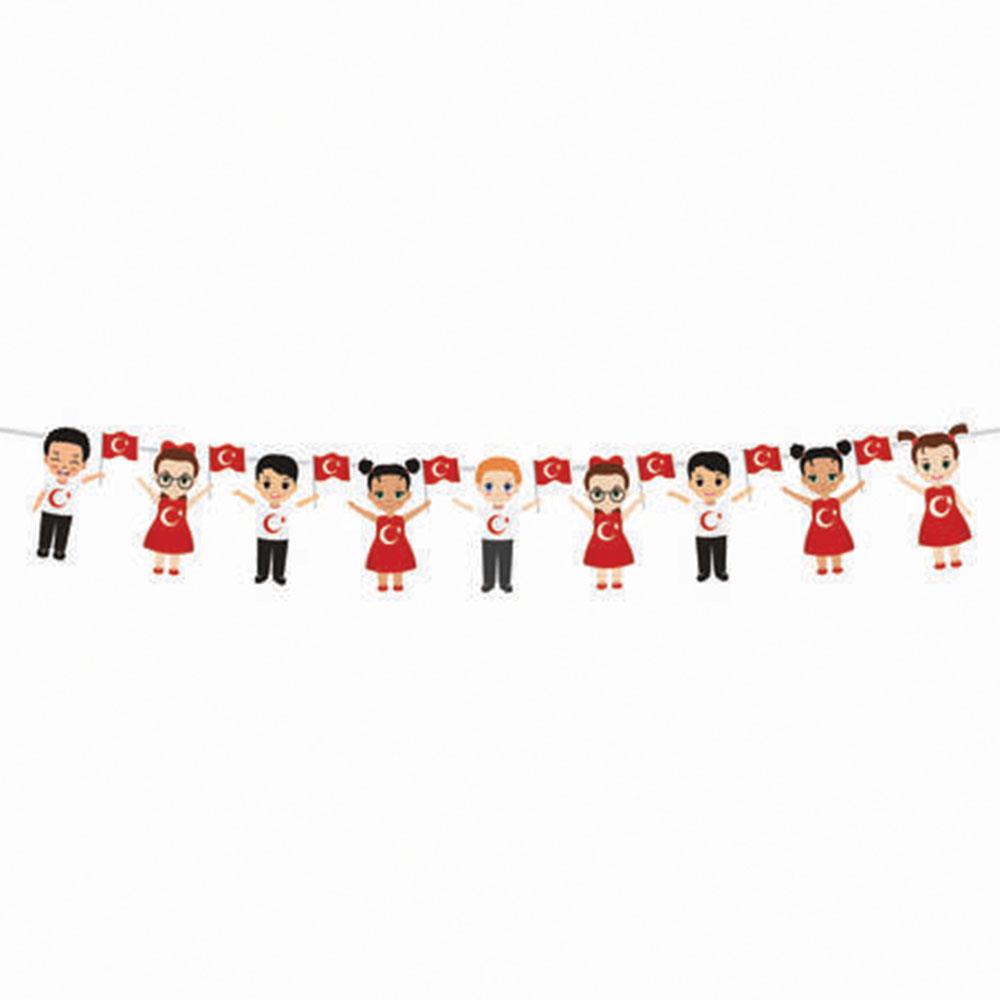 23 Nisan Dekoratif Renkli Banner