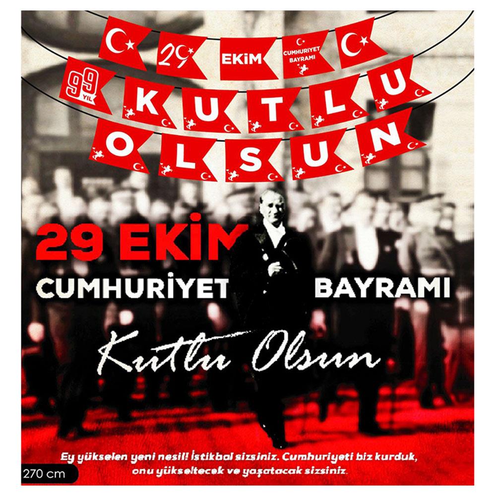 29 Ekim Kutlu Olsun Harf Afiş