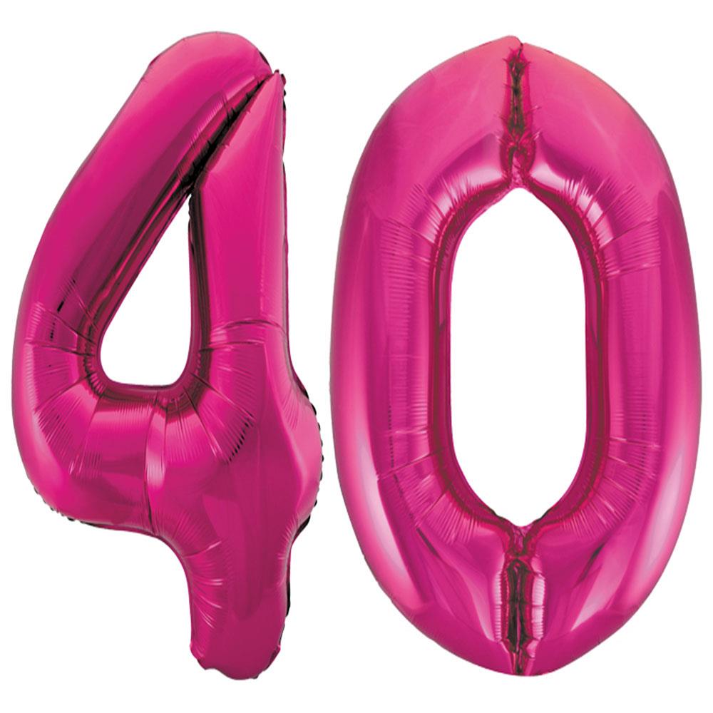 40.Yaş Folyo Balon Seti Pembe 70 cm