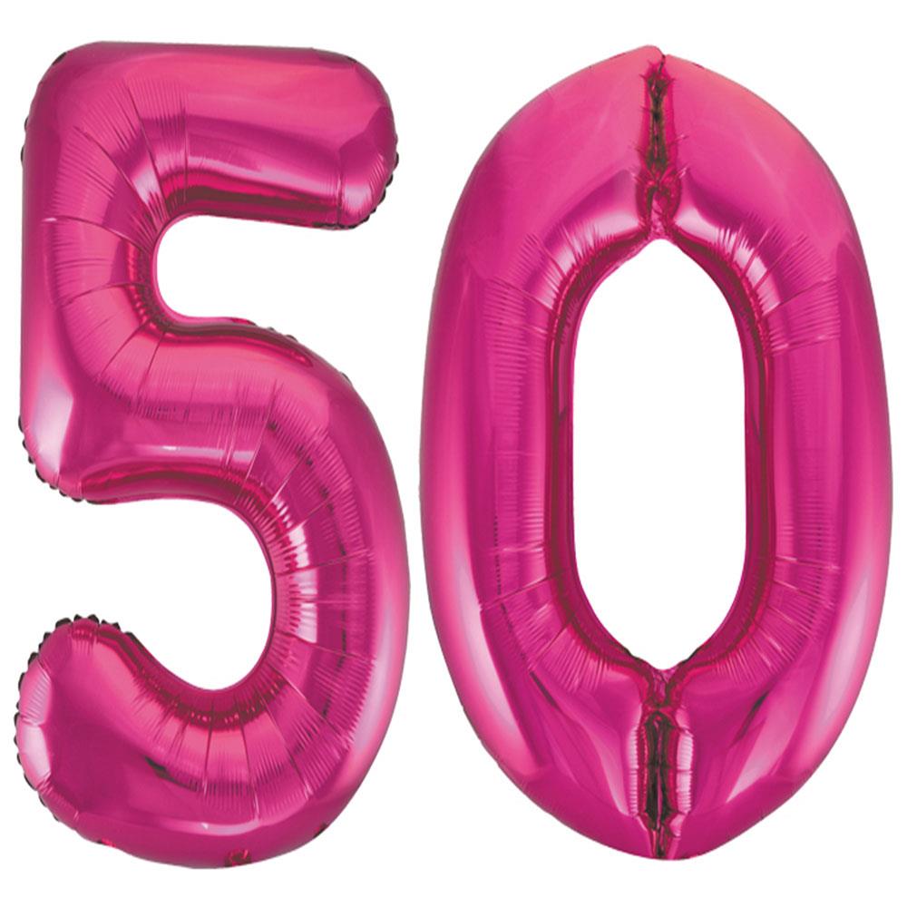 50.Yaş Folyo Balon Seti Pembe 70 cm