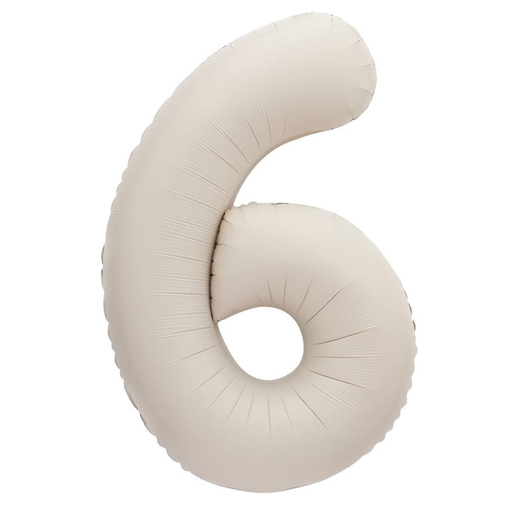 6 Rakam Krem Folyo Balon 80 cm