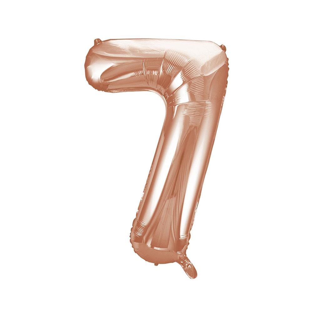 7 Rakam Rose Gold Folyo Balon 40 cm