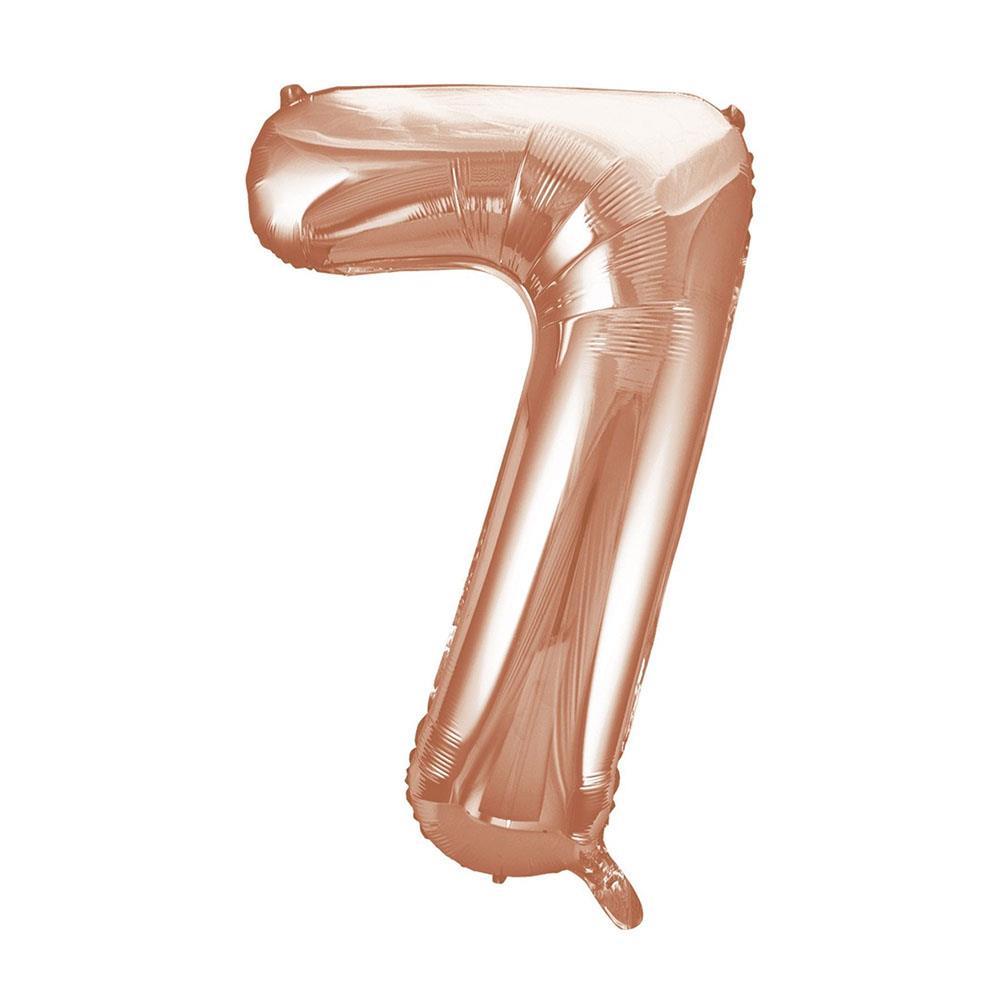 7 Rakam Rose Gold Folyo Balon 70 cm