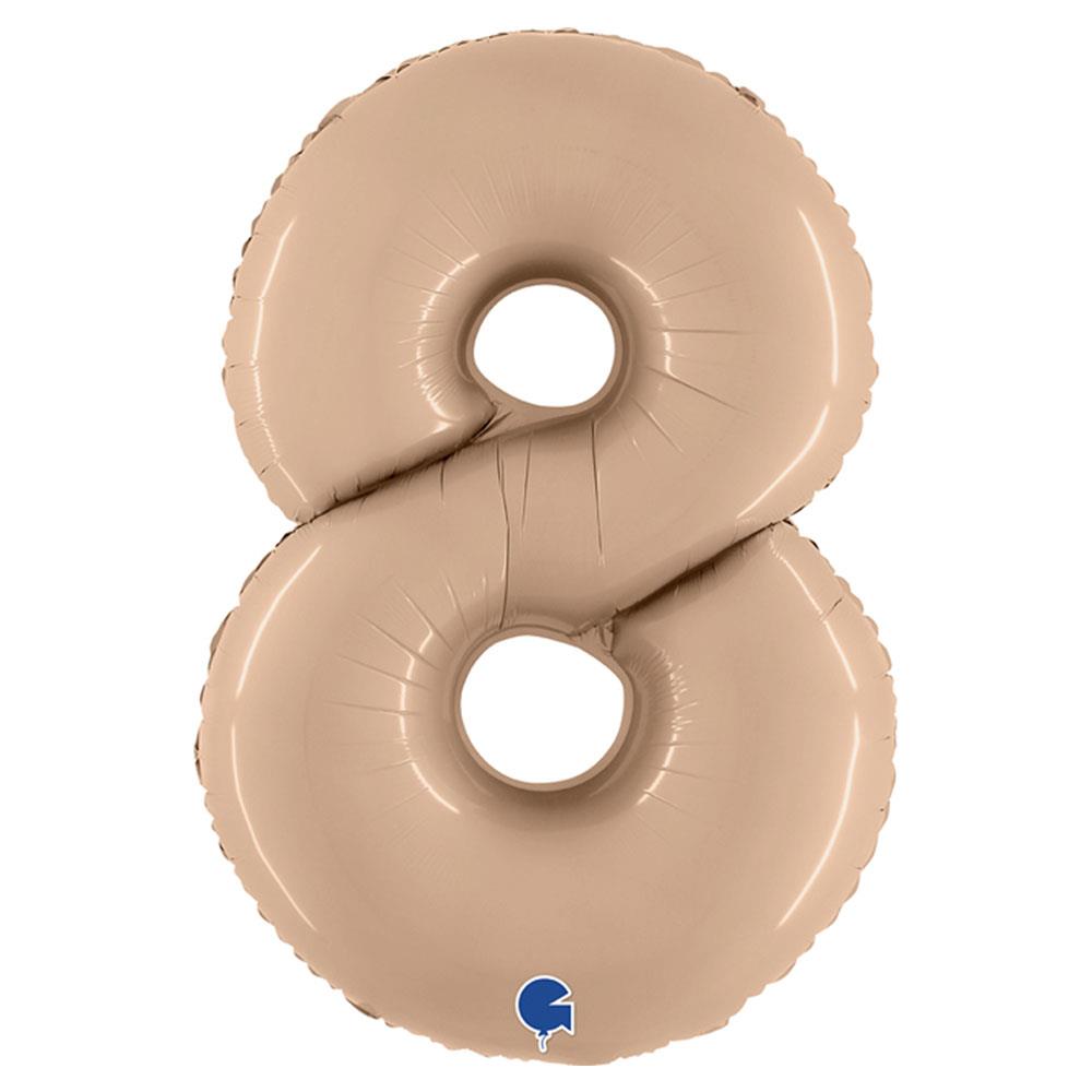 8 Rakam Grabo Krem Folyo Balon 102 cm