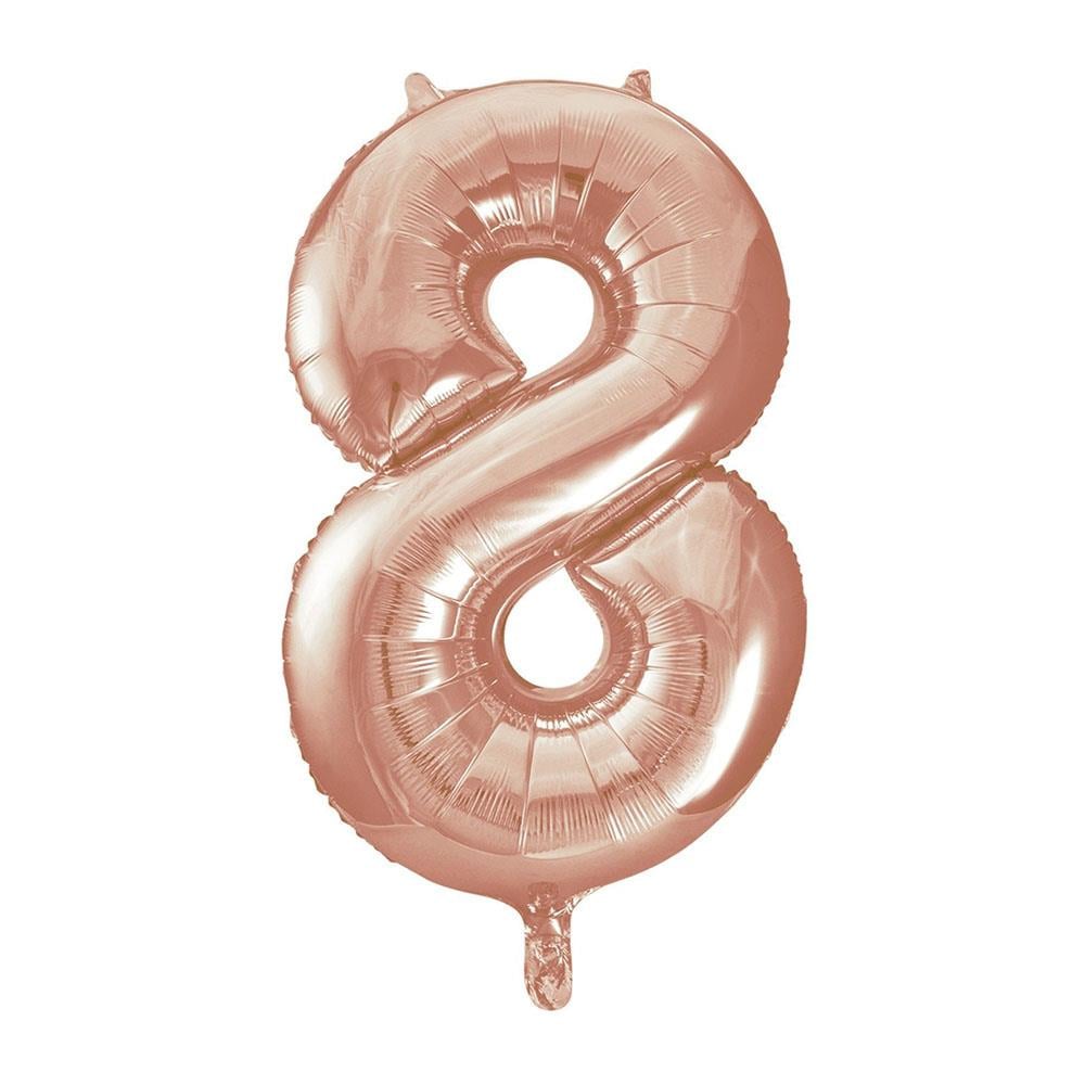 8 Rakam Rose Gold Folyo Balon 70 cm