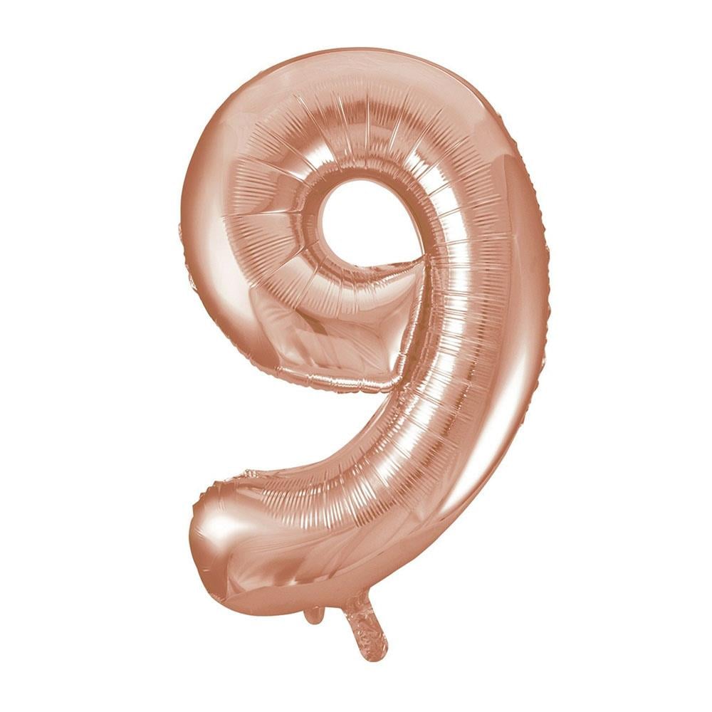9 Rakam Rose Gold Folyo Balon 70 cm