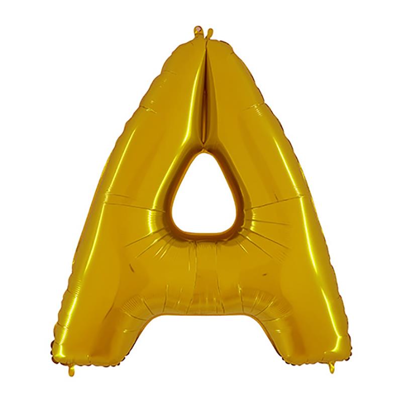 A Harf Altın Folyo Balon 100 cm
