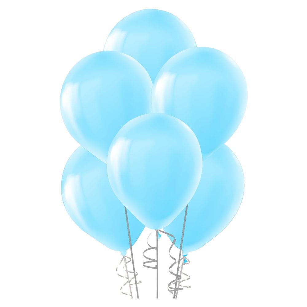 Açık Mavi Lateks Balon 10'lu