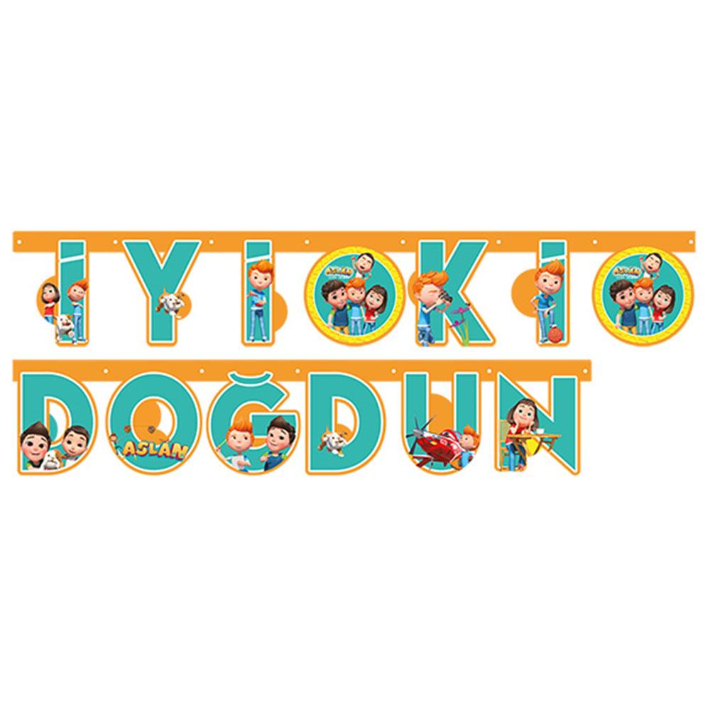 Aslan İyi ki Doğdun Harf Afiş