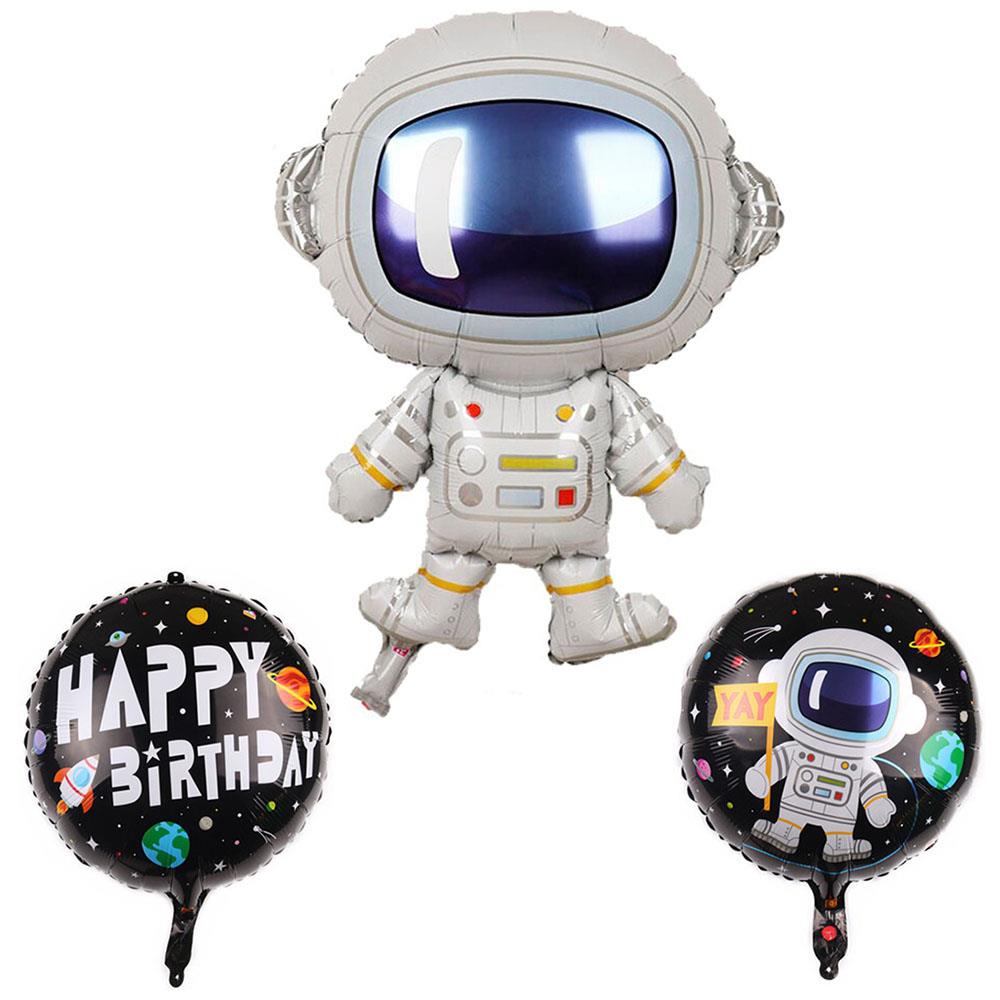 Astronot Folyo Balon Set 3'lü