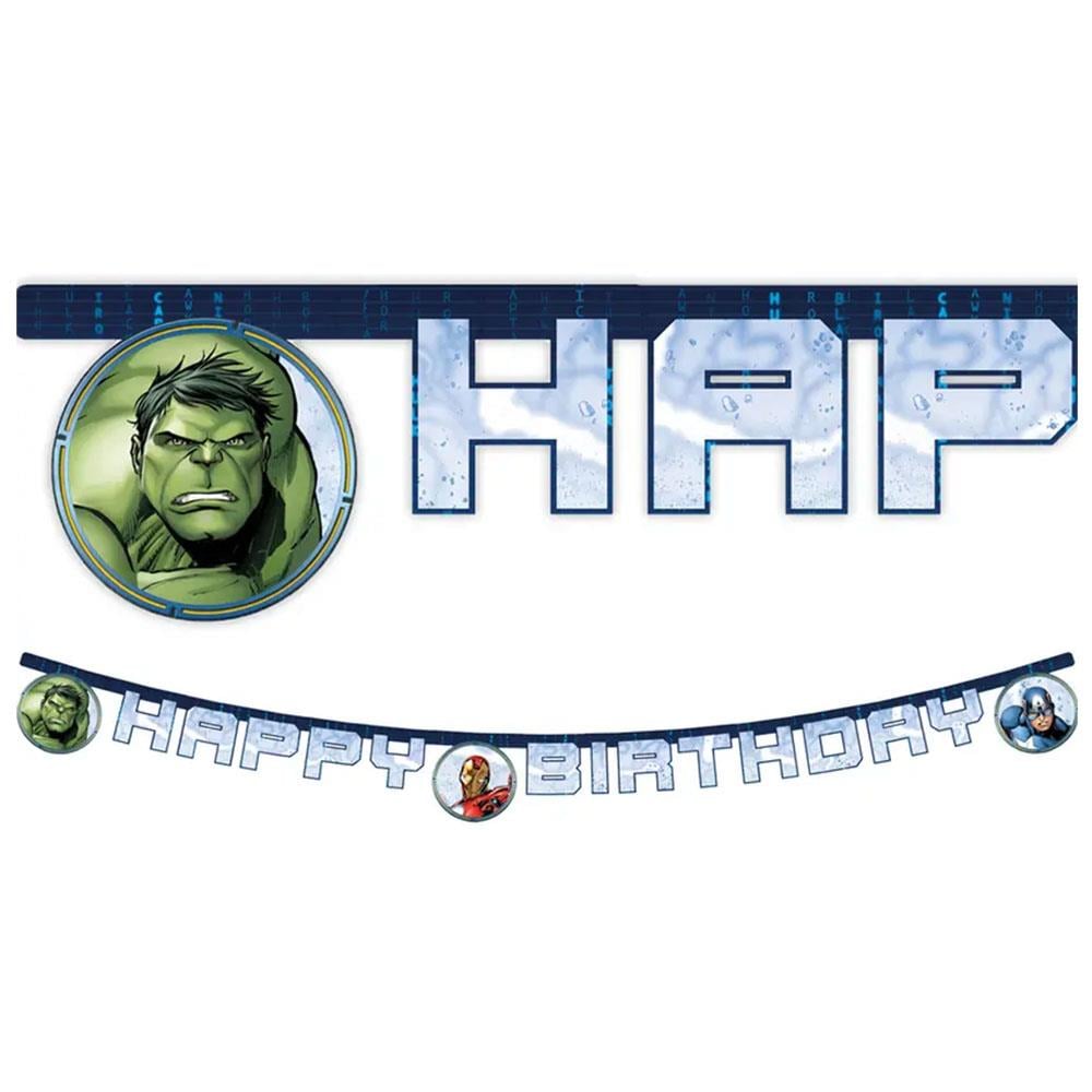 Avengers İnfinty Stones Happy Birthday Harf Afiş