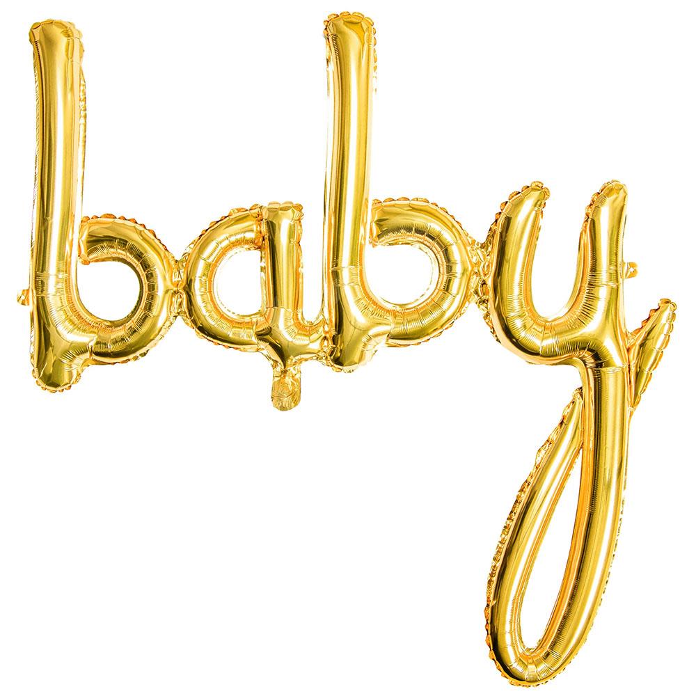 Baby Altın Folyo Balon 83 cm