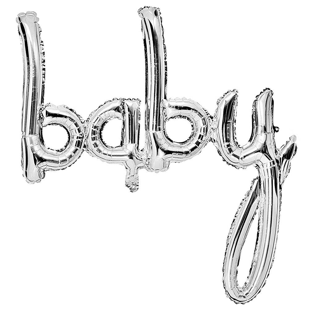 Baby Gümüş Folyo Balon 83 cm