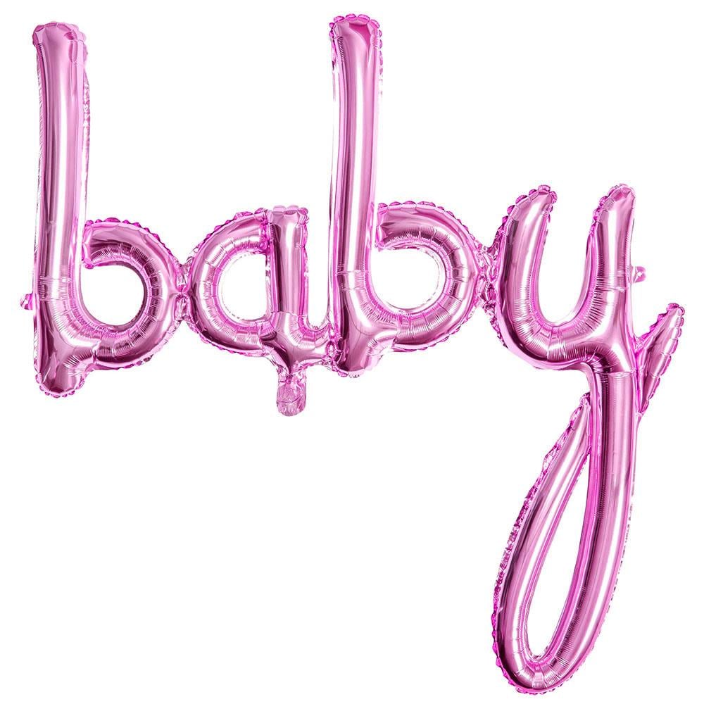 Baby Pembe Folyo Balon 83 cm
