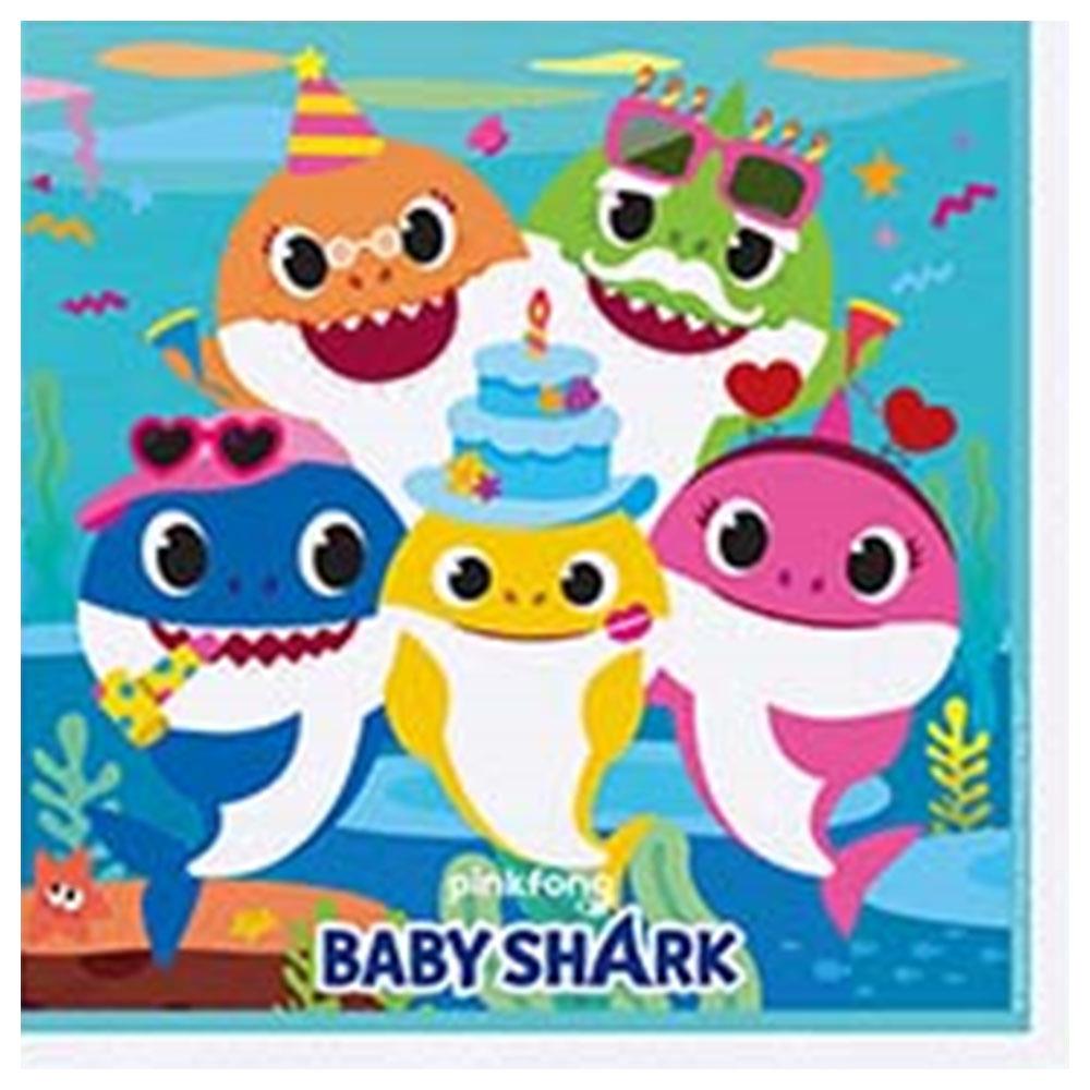 Baby Shark Kağıt Peçete 33x33 cm 16'lı