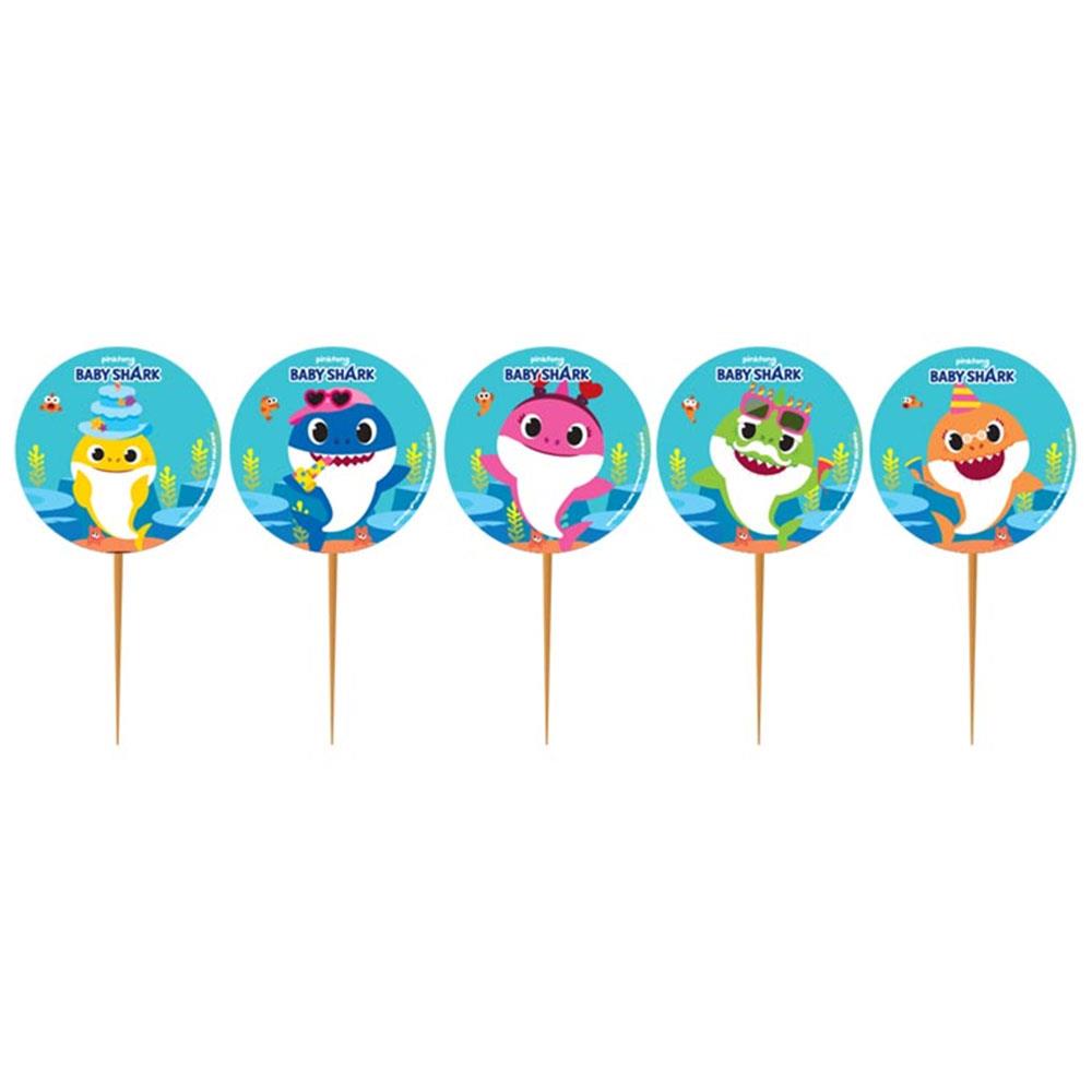 Baby Shark Lisanslı Kürdan 10'lu