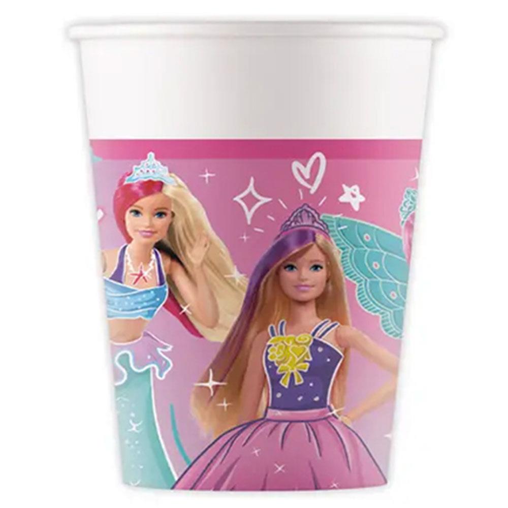 Barbie Fantasy Karton Bardak 8'li