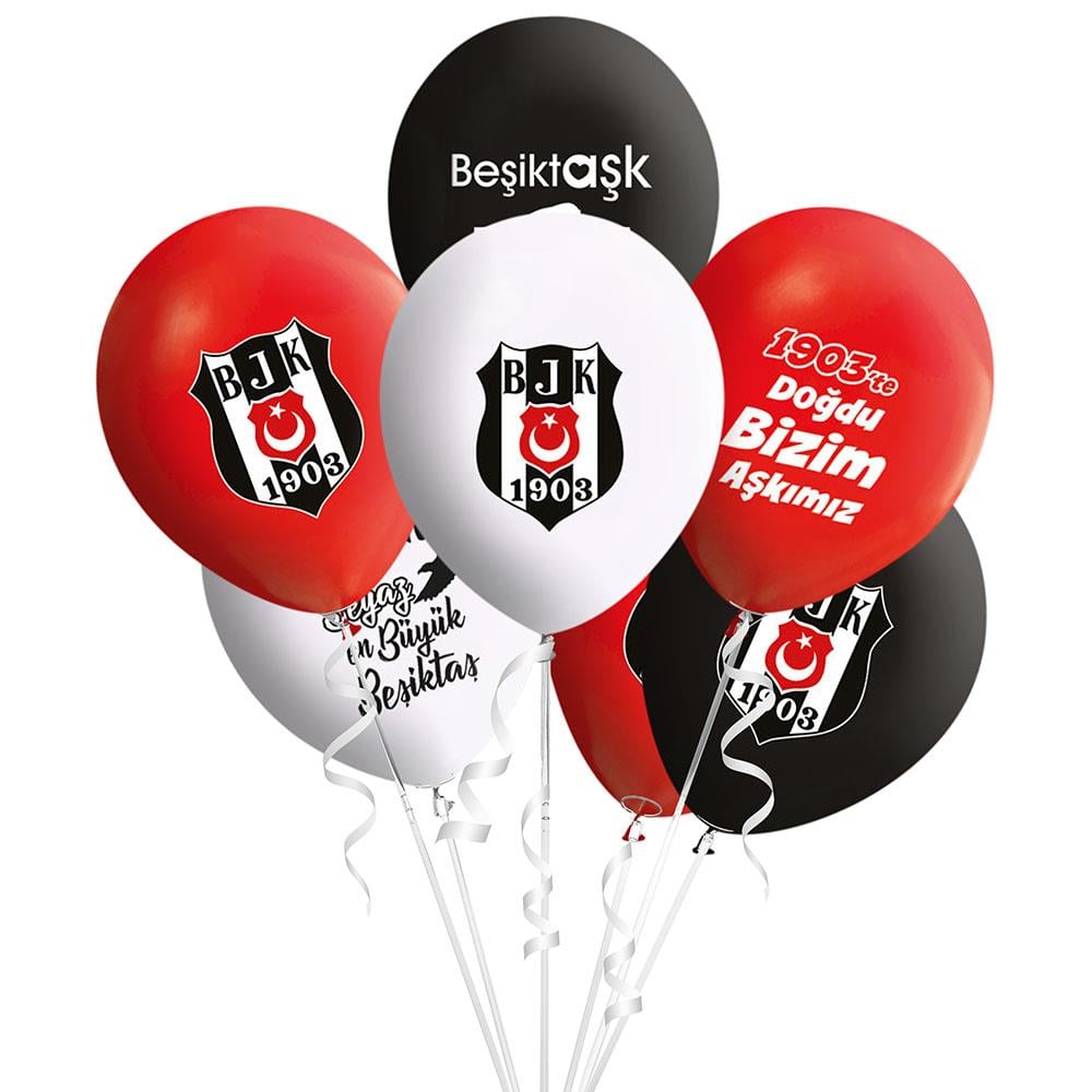 Beşiktaş Lisanslı Lateks Balon 10'lu