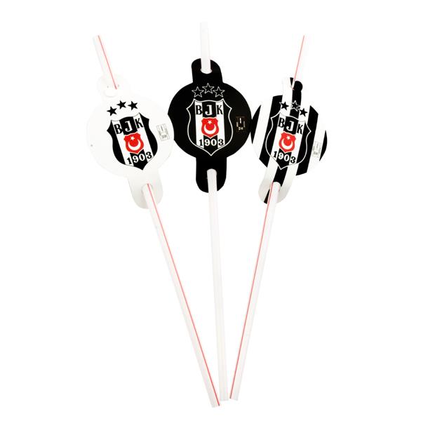 Beşiktaş Lisanslı Pipet 6'lı