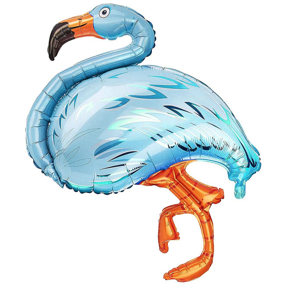 Big Flamingo Mavi Folyo Balon 125 cm