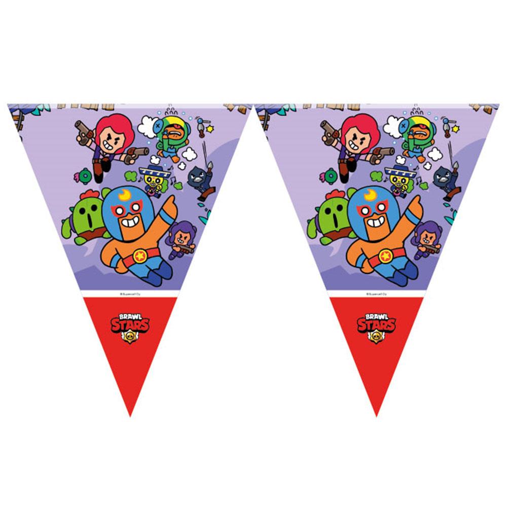 Brawl Stars Lisanslı Üçgen Bayrak Afiş