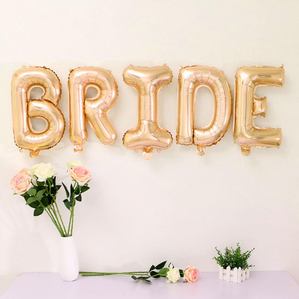Bride Altın Folyo Balon 85 cm