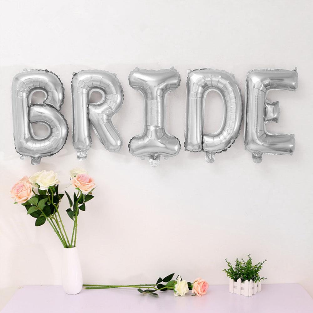 Bride Gümüş Folyo Balon 85 cm