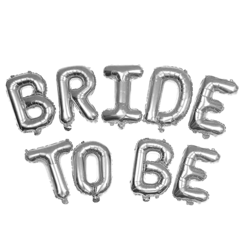 Bride To Be Gümüş Folyo Balon Set