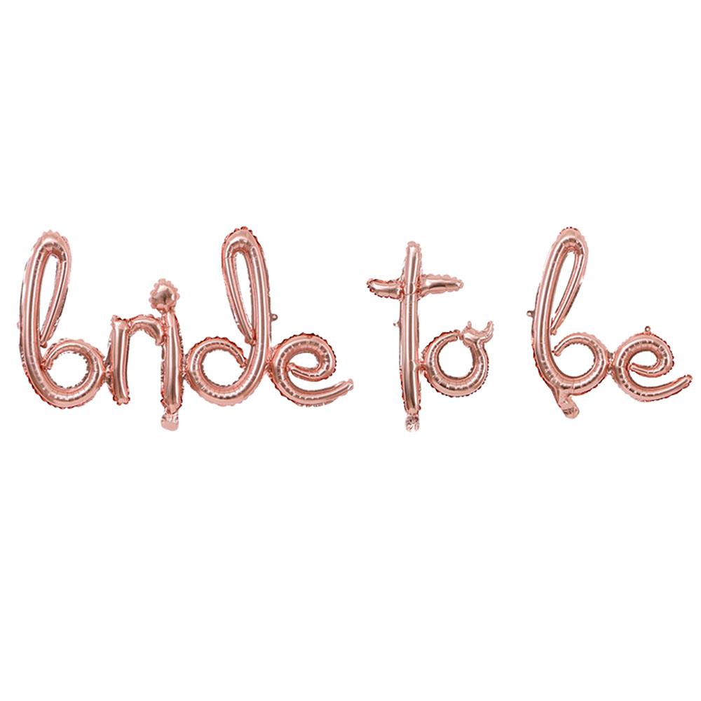 Bride To Be İtalik Folyo Balon Rose Gold