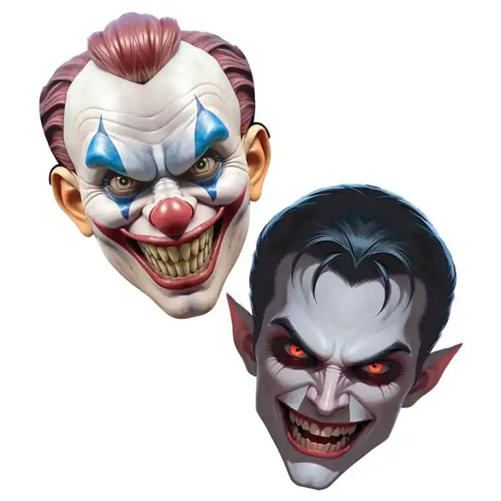 Cadılar Bayramı Joker - Vampir Kağıt Maske 2'li