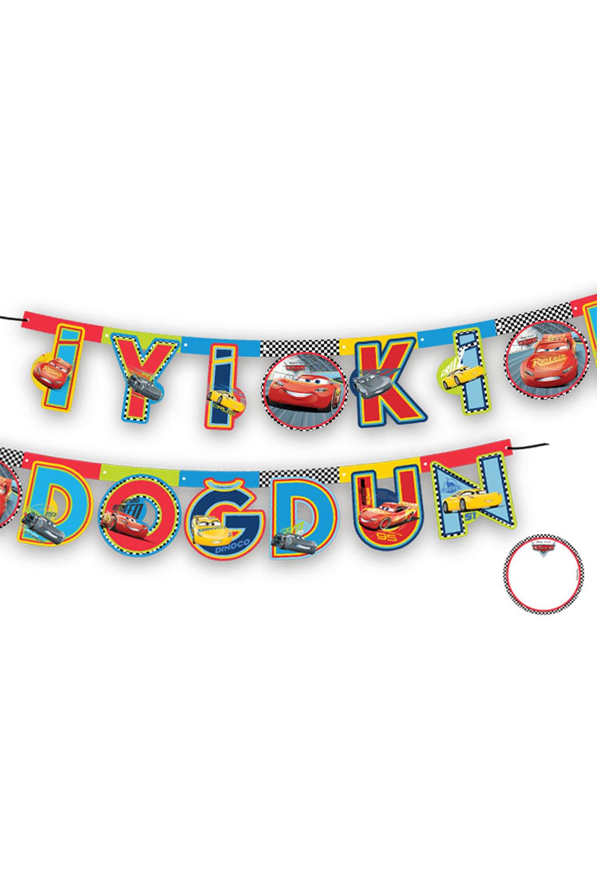 Cars 3 İyi ki Doğdun Harf Afiş